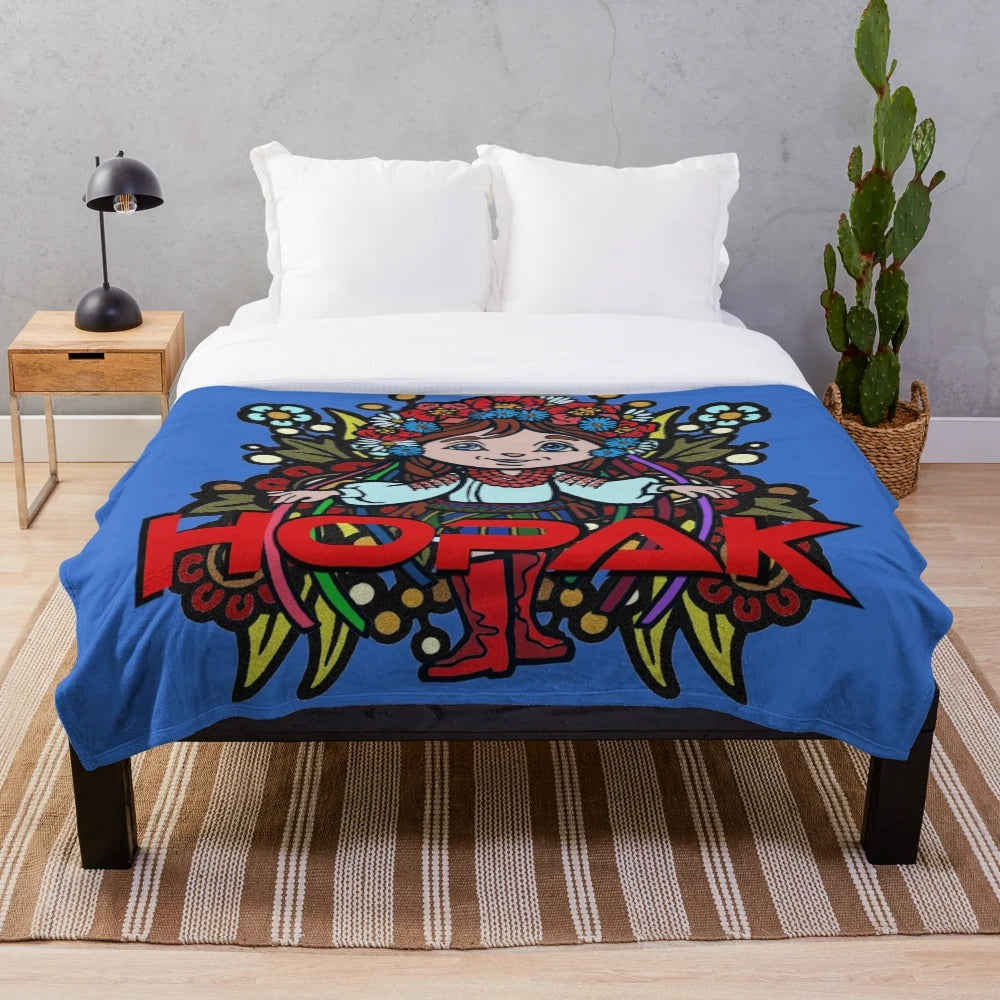 Hopak Ukrainian Dance Plush Blanket