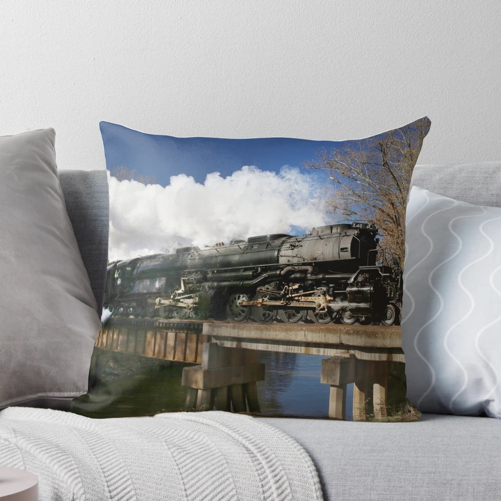 Union Pacific Big Boy 4014 Steam Engine Pillow, a must-have collectible for railroad enthusiasts and train lovers