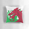 A vibrant, high-quality pillow featuring the iconic Welsh red dragon design, perfect for adding a touch of Welsh pride to your home.