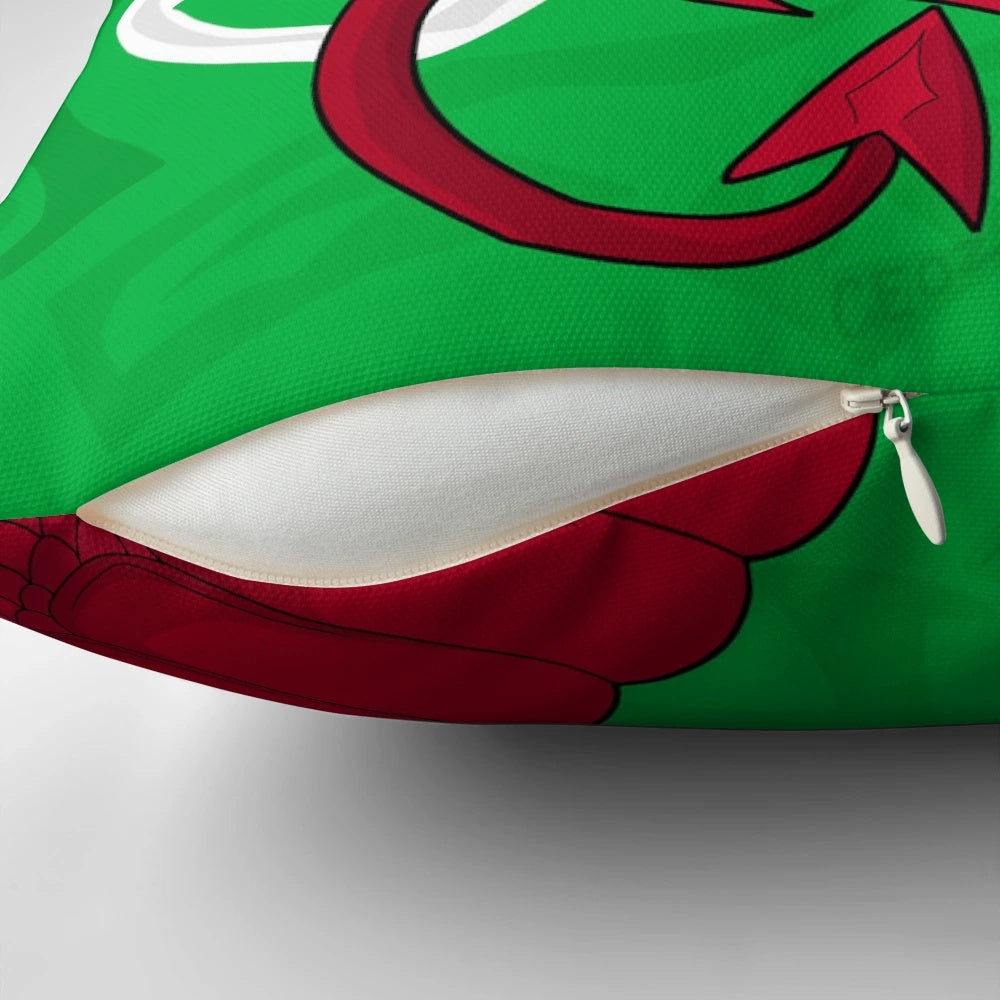 A vibrant, high-quality pillow featuring the iconic Welsh red dragon design, perfect for adding a touch of Welsh pride to your home.