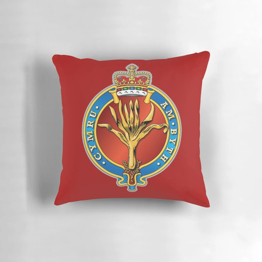 Welsh Guards Pillow with Iconic British Military Insignia