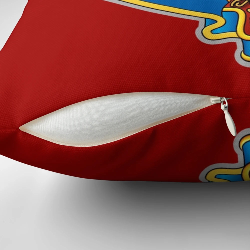 Welsh Guards Pillow with Iconic British Military Insignia