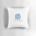 Blue "WUG (R)" pillow, a must-have item for linguistics enthusiasts