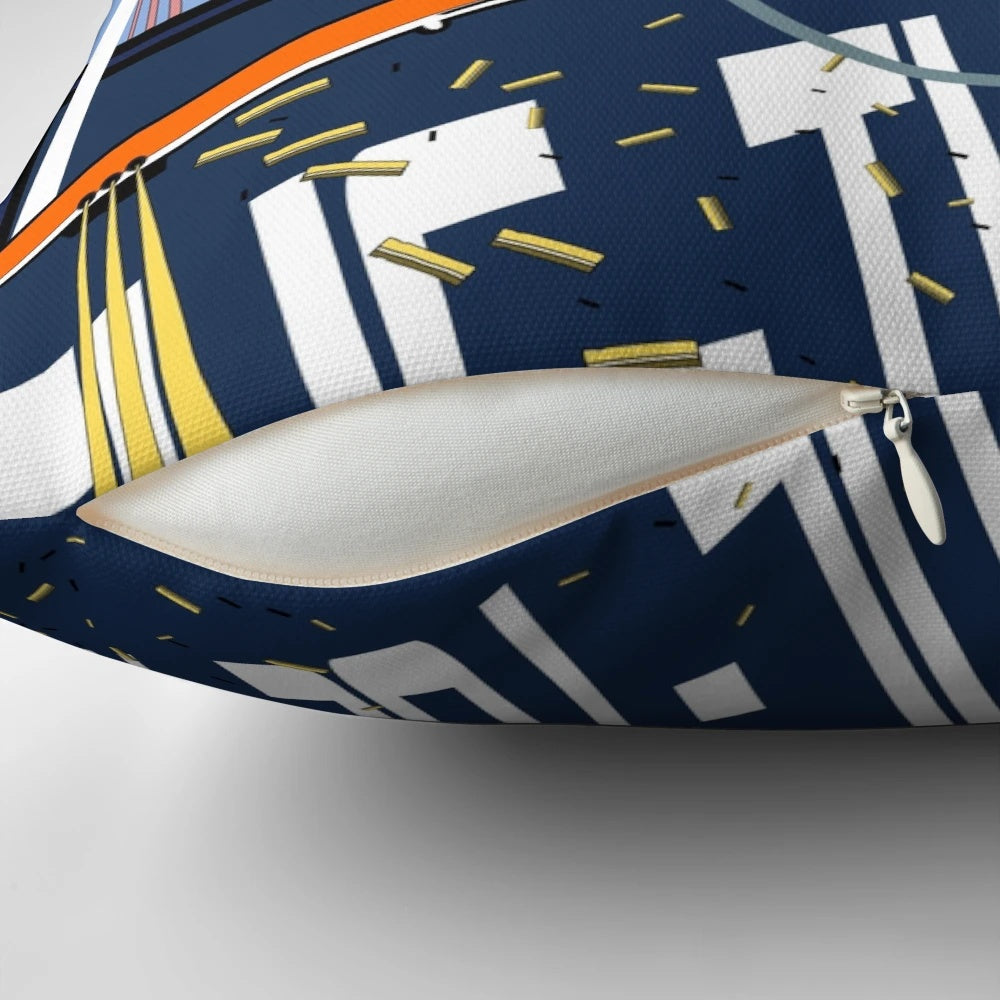 Plush military fighter aircraft pillow perfect for war history buffs and aviation fans.