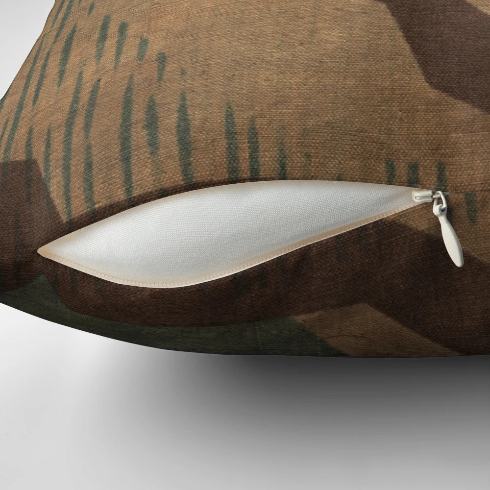 Vintage WWII German Splittertarn Camo Pillow