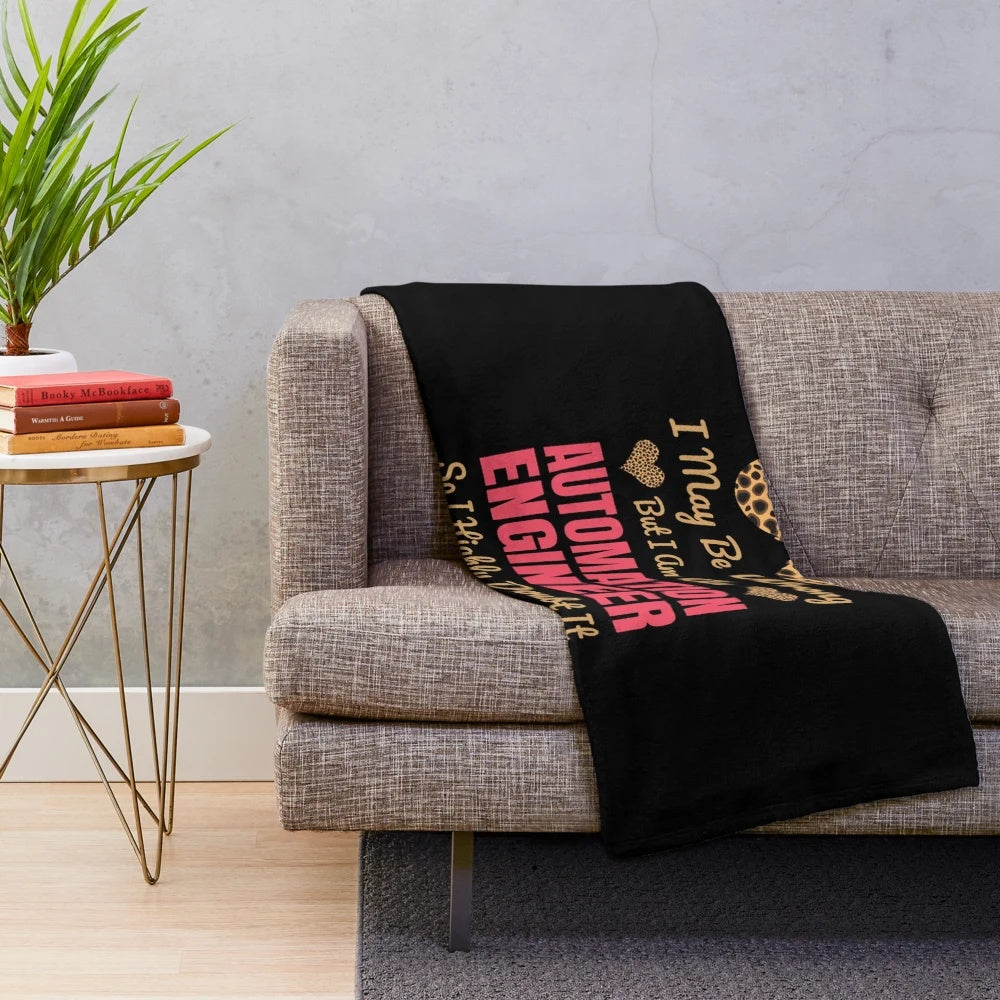 Automation engineer leopard print cute plush blanket