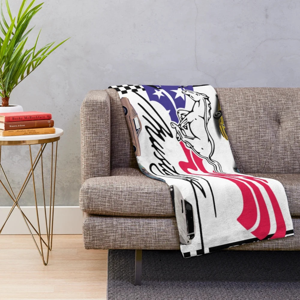 Ford Mustang Plush Blanket for Car Enthusiasts