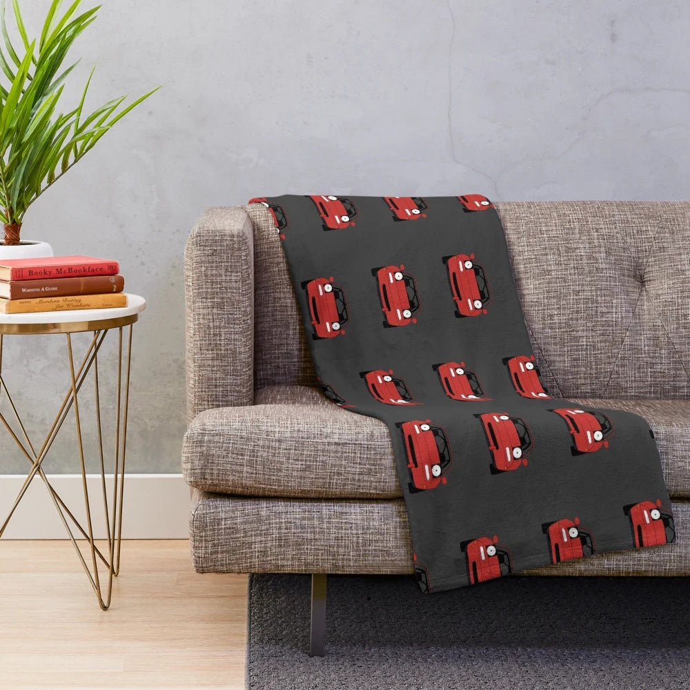 Miata Plush Blanket with Automotive Design