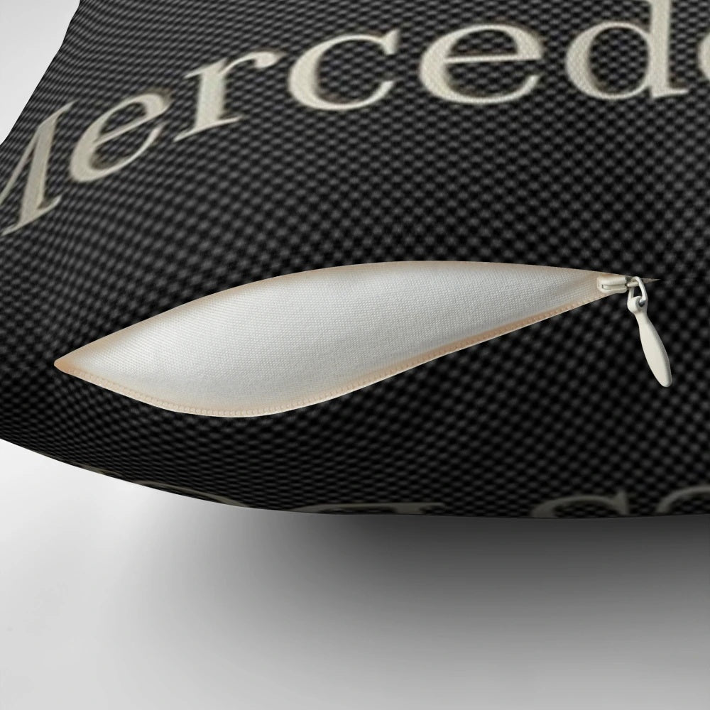 Comfortable pillow with a mercedes benz amg-inspired design for car enthusiasts