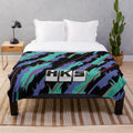 Automotive-inspired plush blanket for home and bedroom