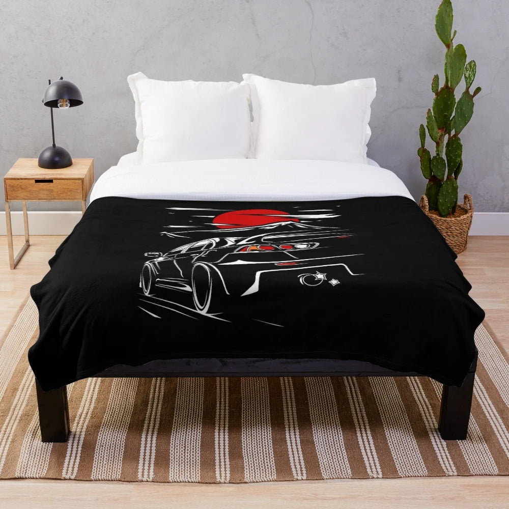 Mitsubishi Lancer Evo X Plush Blanket