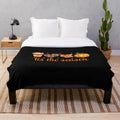 Pumpkin Spice Latte Flannel Plush Blanket with Colorful Autumn Leaves