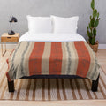 Autumn leaves plush blanket with rust, brown, and tan colors