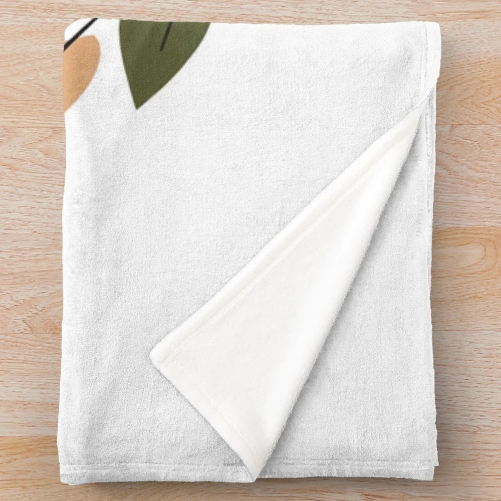 Autumnal wildlife plush blanket featuring cute cartoon owls and other fall animals