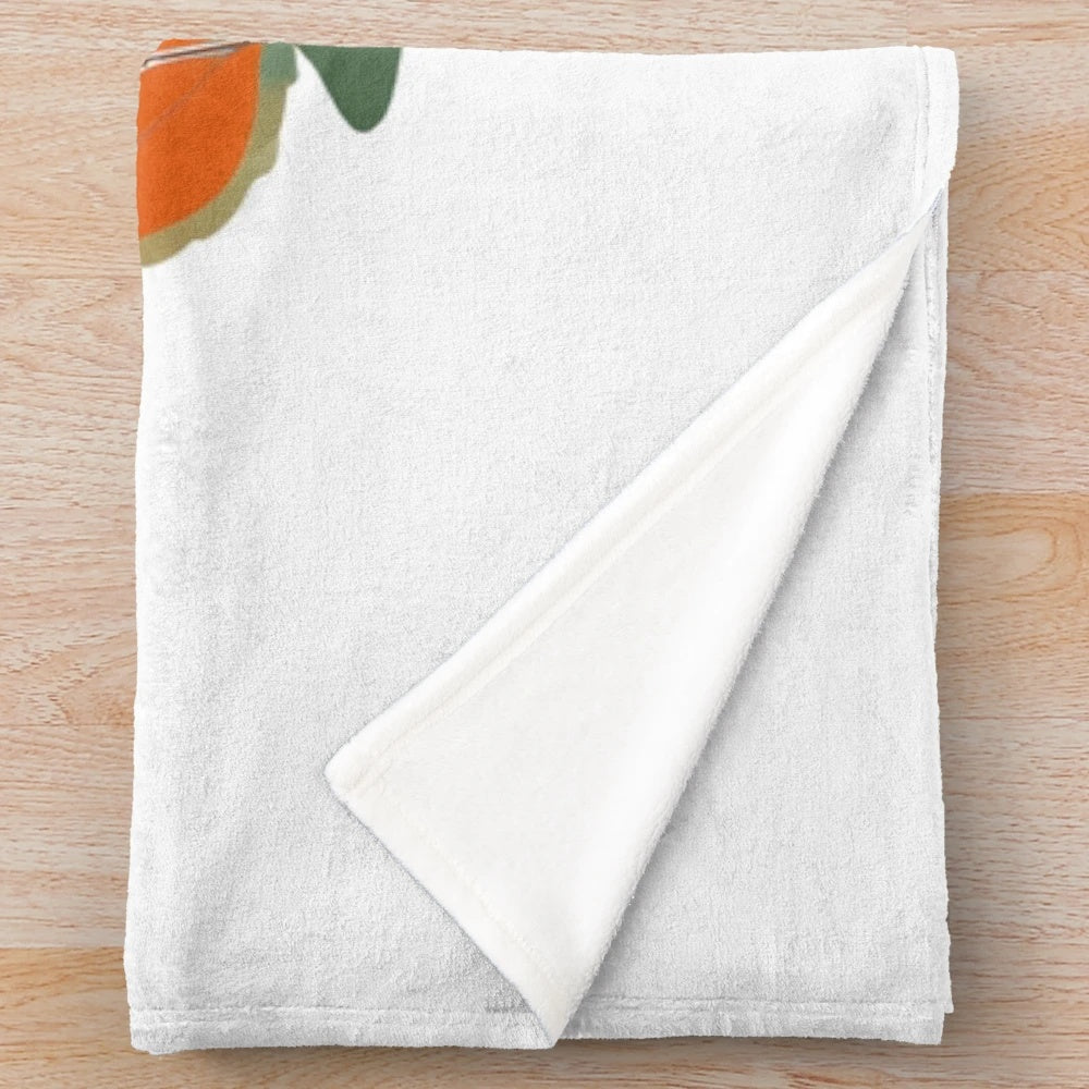 Autumnal Wildlife Plush Blanket showcasing enchanting fall animal artwork