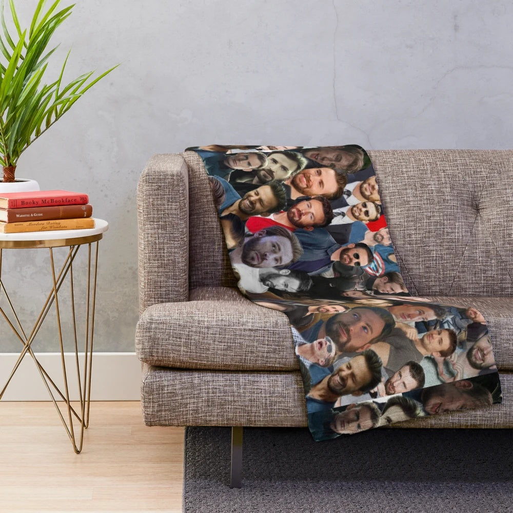 Chris Evans Avengers Inspired Plush Blanket