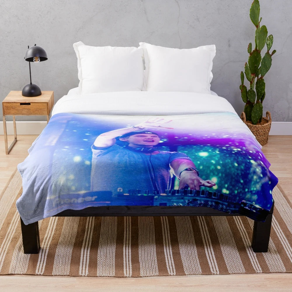 Avicii Inspired Music Themed Plush Blanket