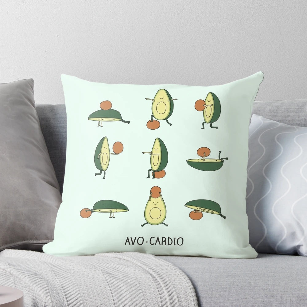 Avo-Cardio Pillow - An Avocado-Shaped Fitness Ball Pillow for Cardio and Core Exercises