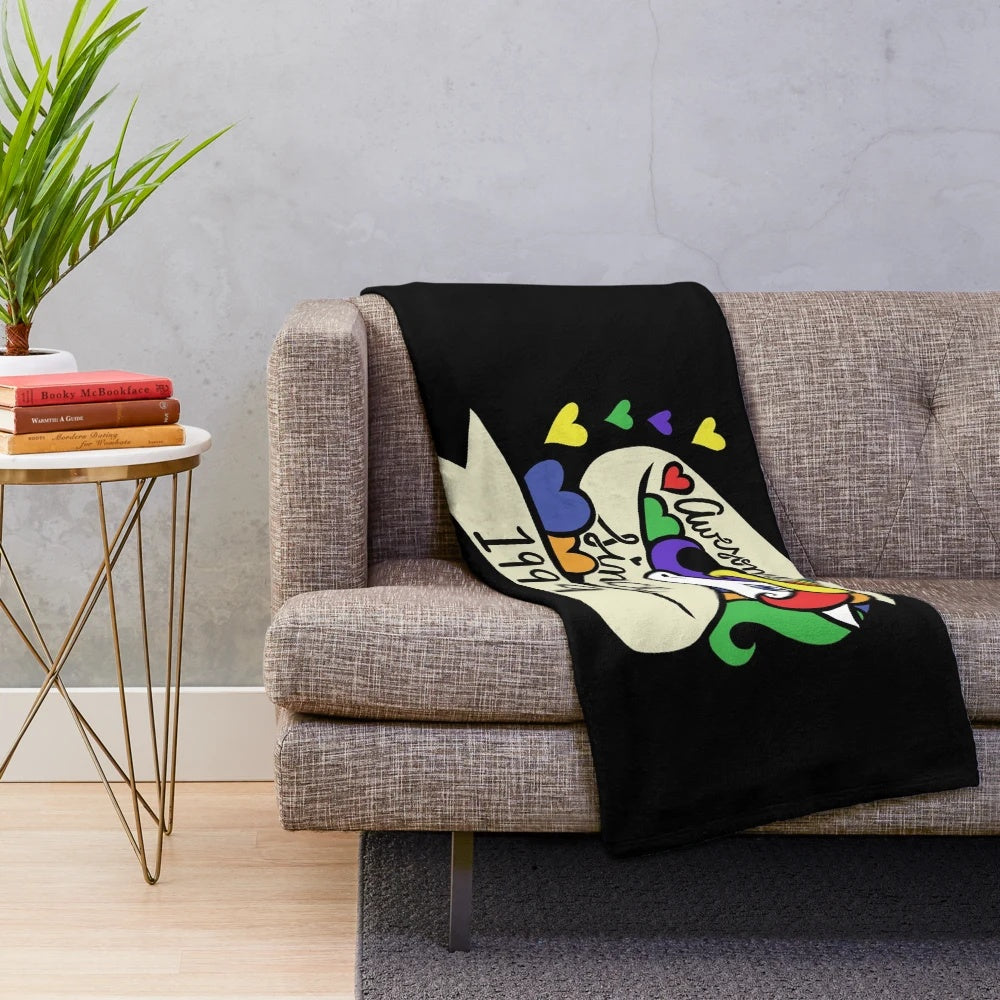Awesome plush blanket featuring legendary animals