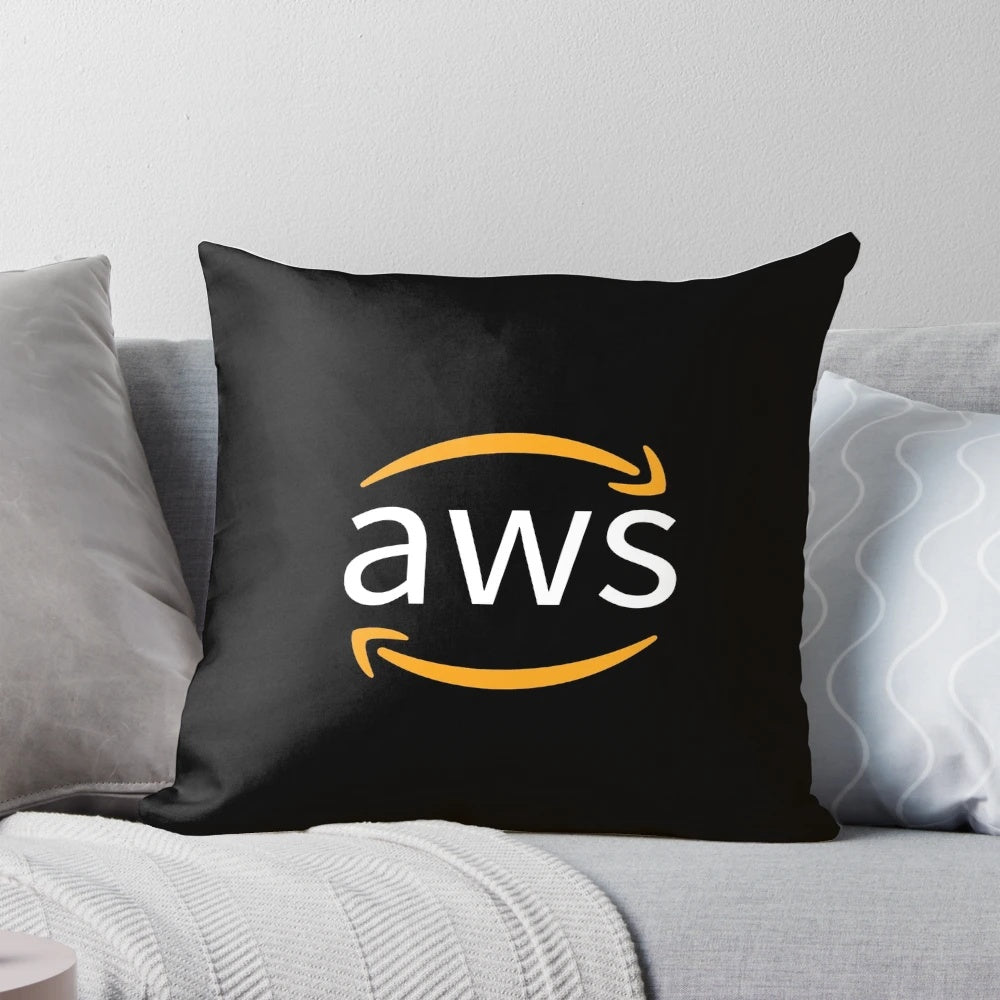 AWS Certified Developer Logo White Pillow