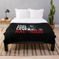 Plush blanket featuring a portrait of Axl Rose, the iconic lead singer of Guns N' Roses