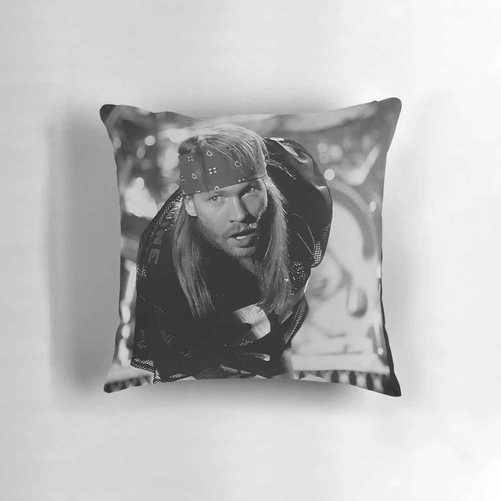 Axl Rose portrait on a Guns N' Roses themed pillow
