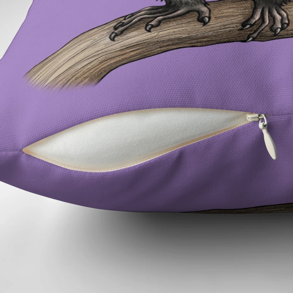 Soft, plush Aye Aye pillow featuring the unusual and unique primate from Madagascar