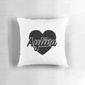 Ayliva Black Heart Pillow, a soft and cozy home decor piece featuring a black heart design inspired by German music