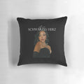 Ayliva's "Schwarzes Herz" Pillow featuring the German singer's music and tour