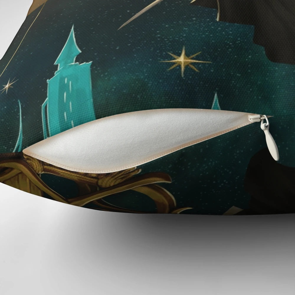 Azem Pillow featuring the iconic Tarot Zodiac symbolism from Final Fantasy XIV's Shadowbringers expansion