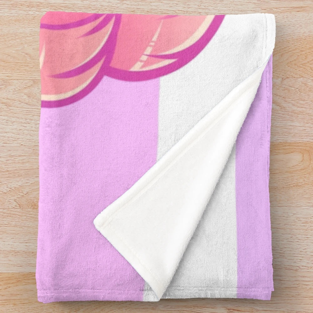 Azur Lane Nachi anime plush blanket featuring the character in a sexy bra design