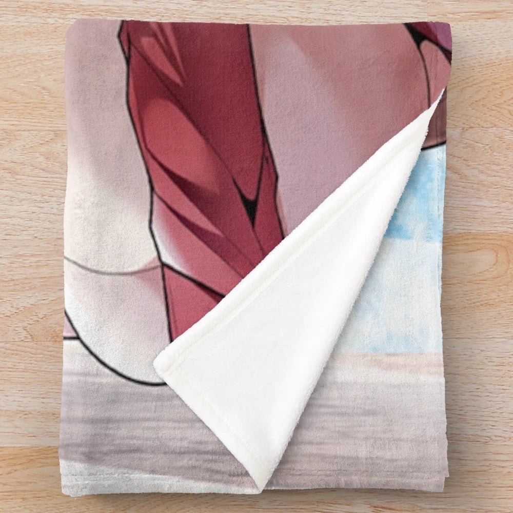 Azur Lane inspired plush blanket featuring the game's popular characters