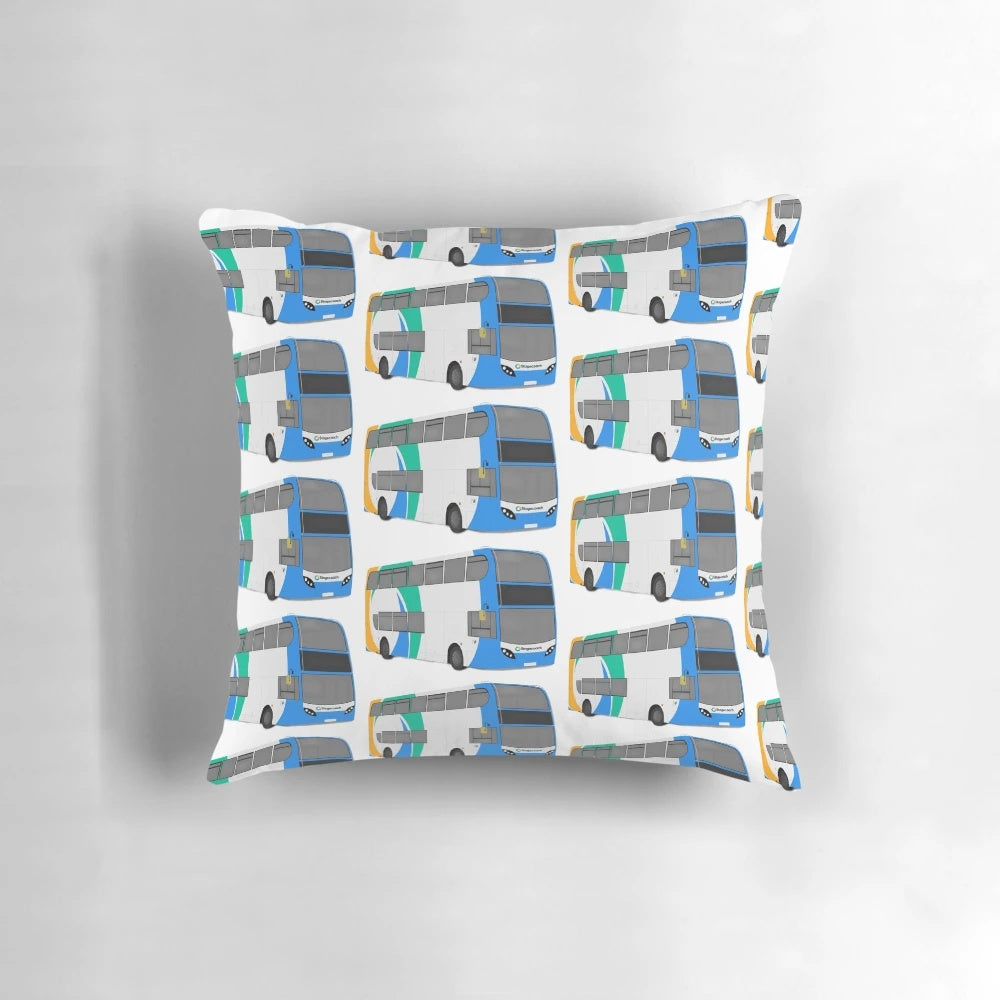Azure Blue Stagecoach E400 Pillow