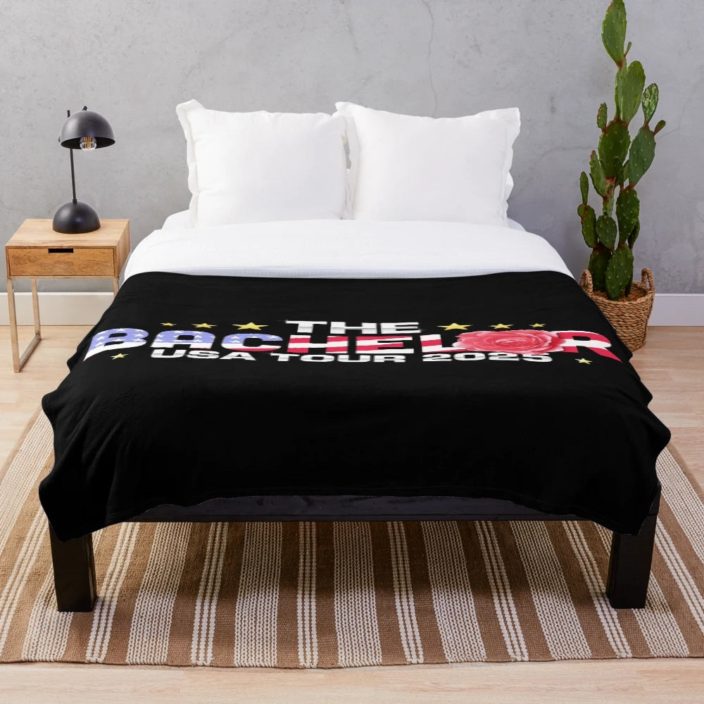Bachelor Inspired Plush Blanket with Sponsor Logos