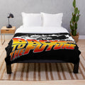 Back to the Future Delorean Stencil Plush Blanket