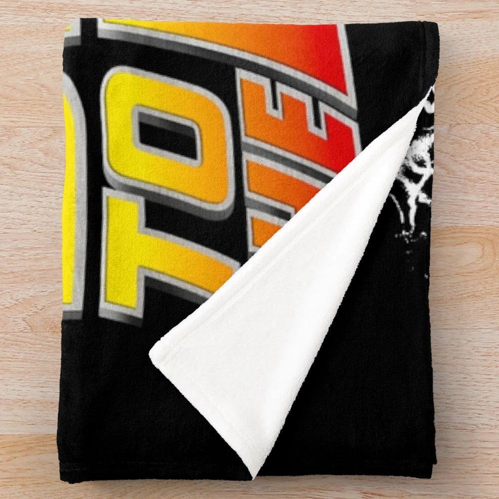 Back to the Future Delorean Stencil Plush Blanket