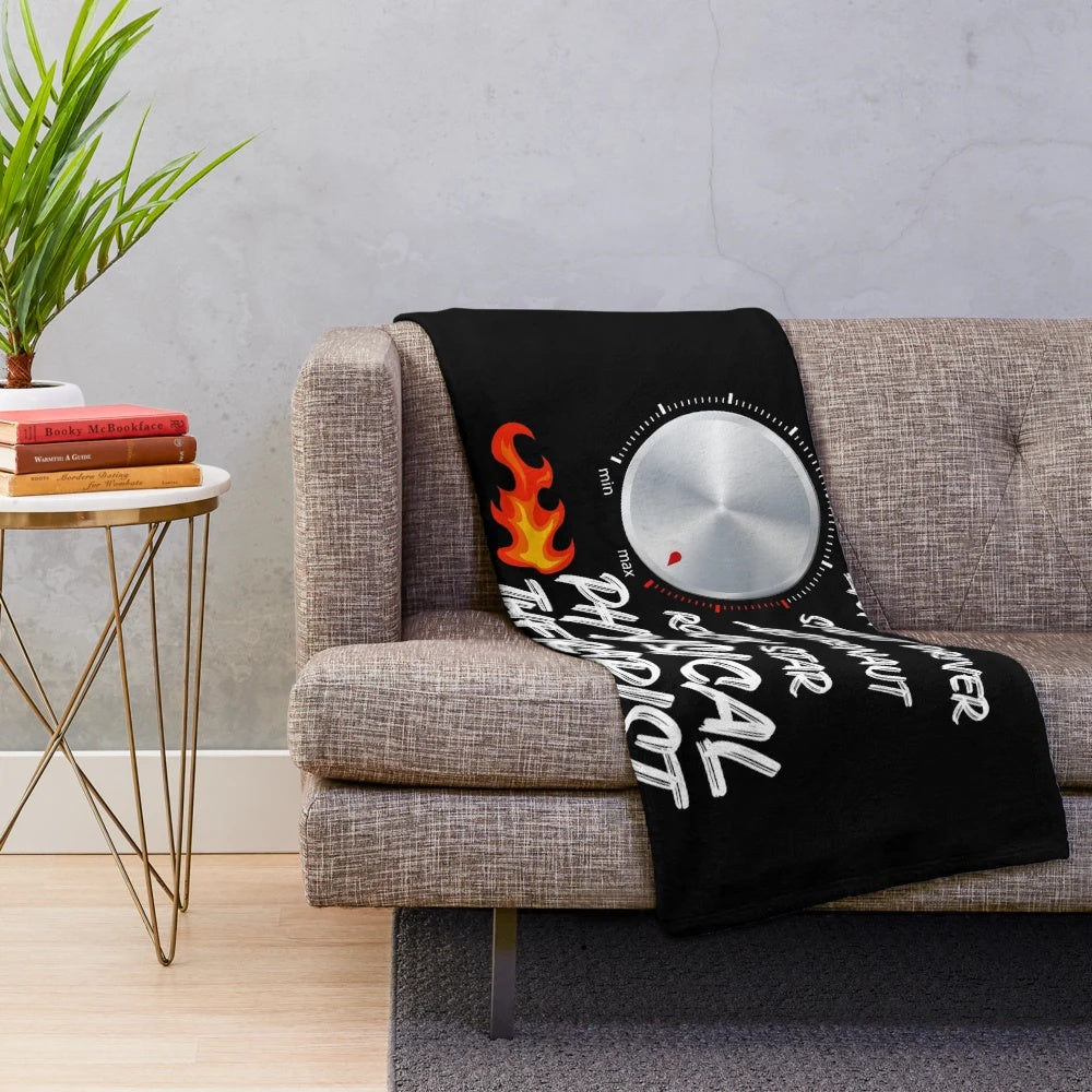 Badass Physical Therapist Graphic Plush Blanket