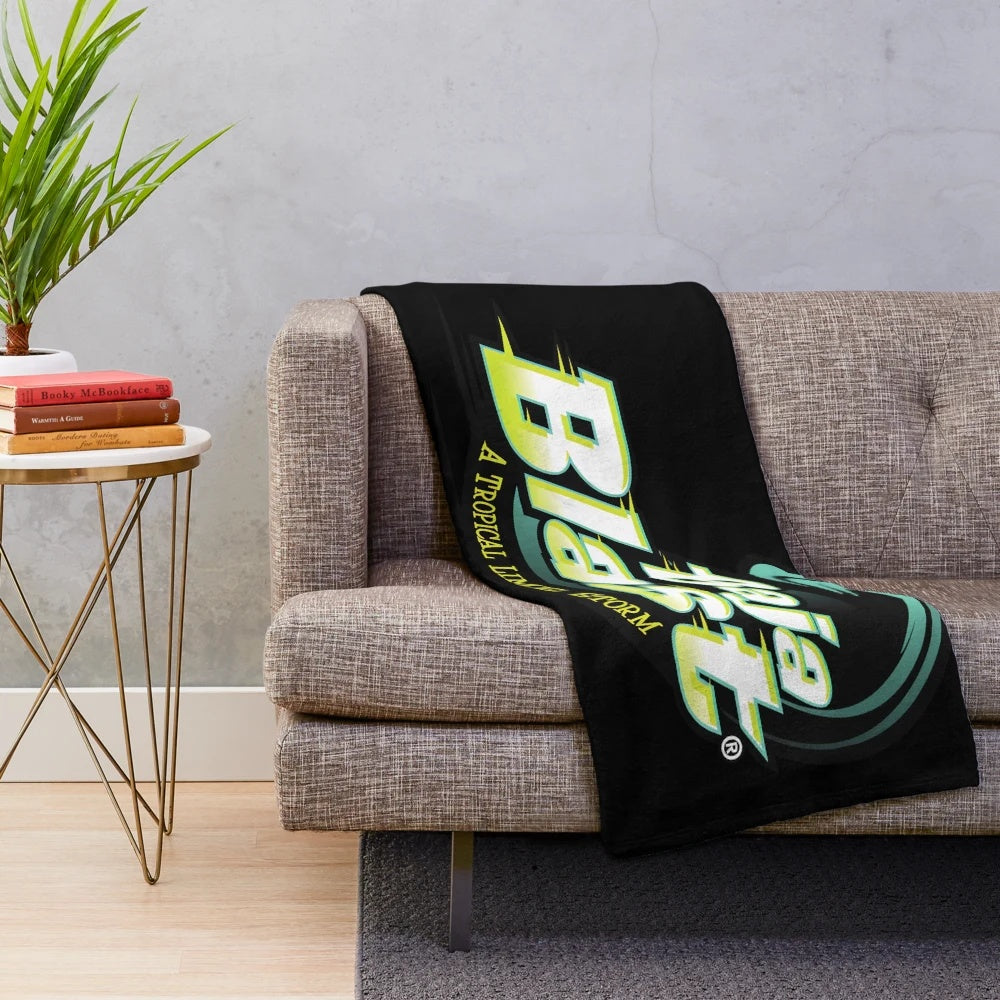 Baja Blast themed plush blanket with plain logo