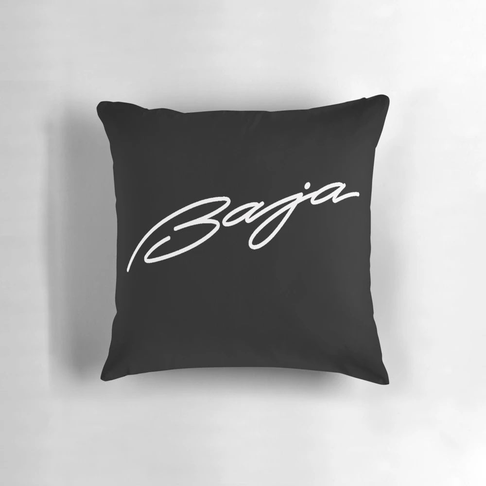 Baja Symbol Pillow featuring a stylish boat racing logo design