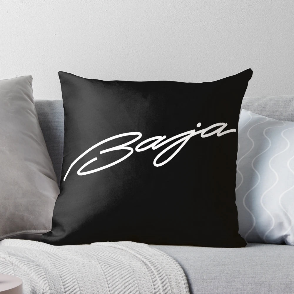 Baja Symbol Pillow featuring a stylish boat racing logo design