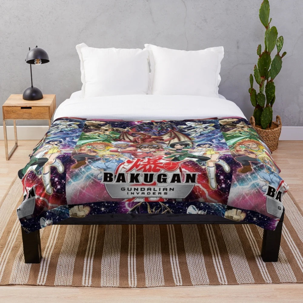 Bakugan-Inspired Plush Blanket