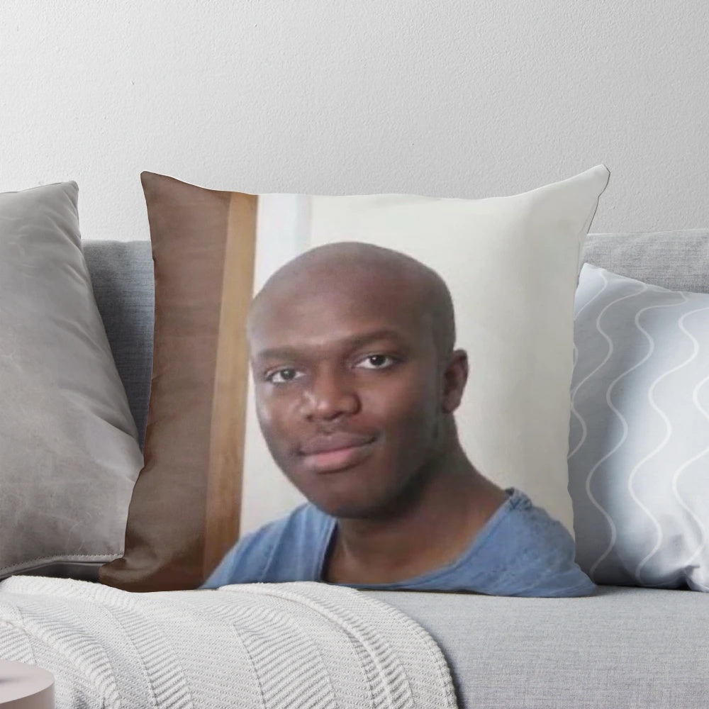 Baldski-inspired pillow with KSI, JJ Olatunji, Sidemen, and other YouTube-themed graphics