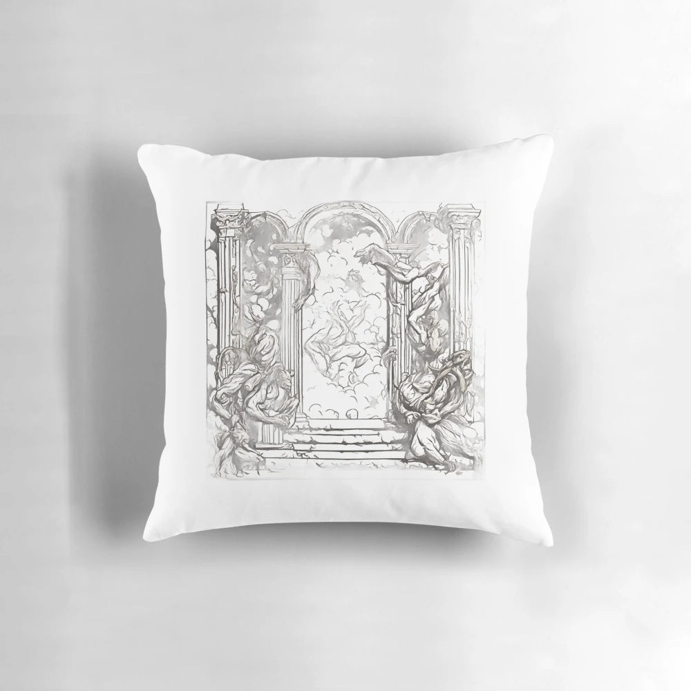 Baldur's Gate 3 gaming pillow featuring characters from the popular RPG series
