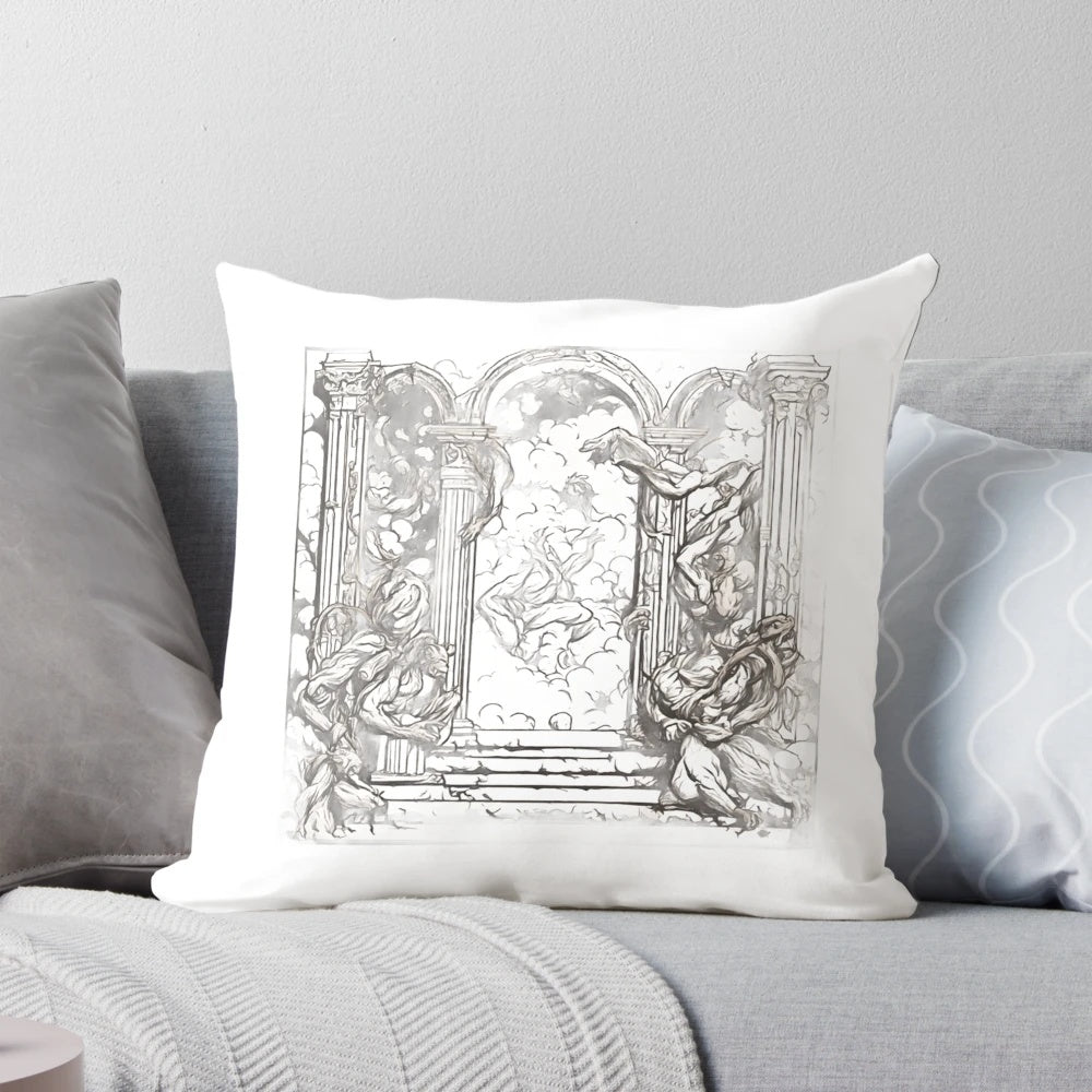 Baldur's Gate 3 gaming pillow featuring characters from the popular RPG series