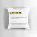 Banana Fish inspired throw pillow with definition design