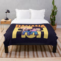 Banana Fish inspired plush blanket with anime characters Ash and Eiji