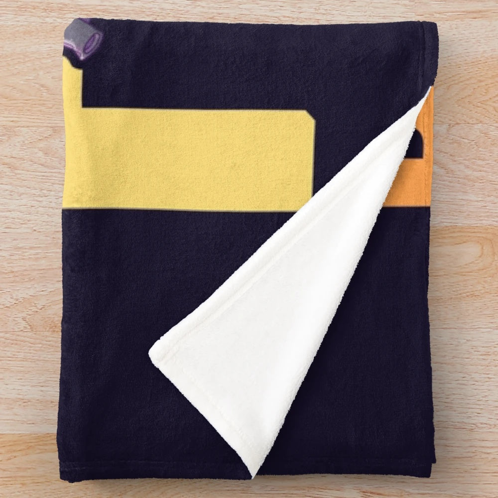 Banana Fish inspired plush blanket with anime characters Ash and Eiji