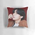 BTS V/Taehyung concept photo printed on a soft, plush pillow