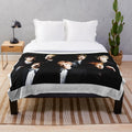 BTS group photo printed on a cozy plush blanket