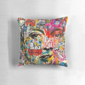 Banksy-inspired pop art printed pillow or cushion